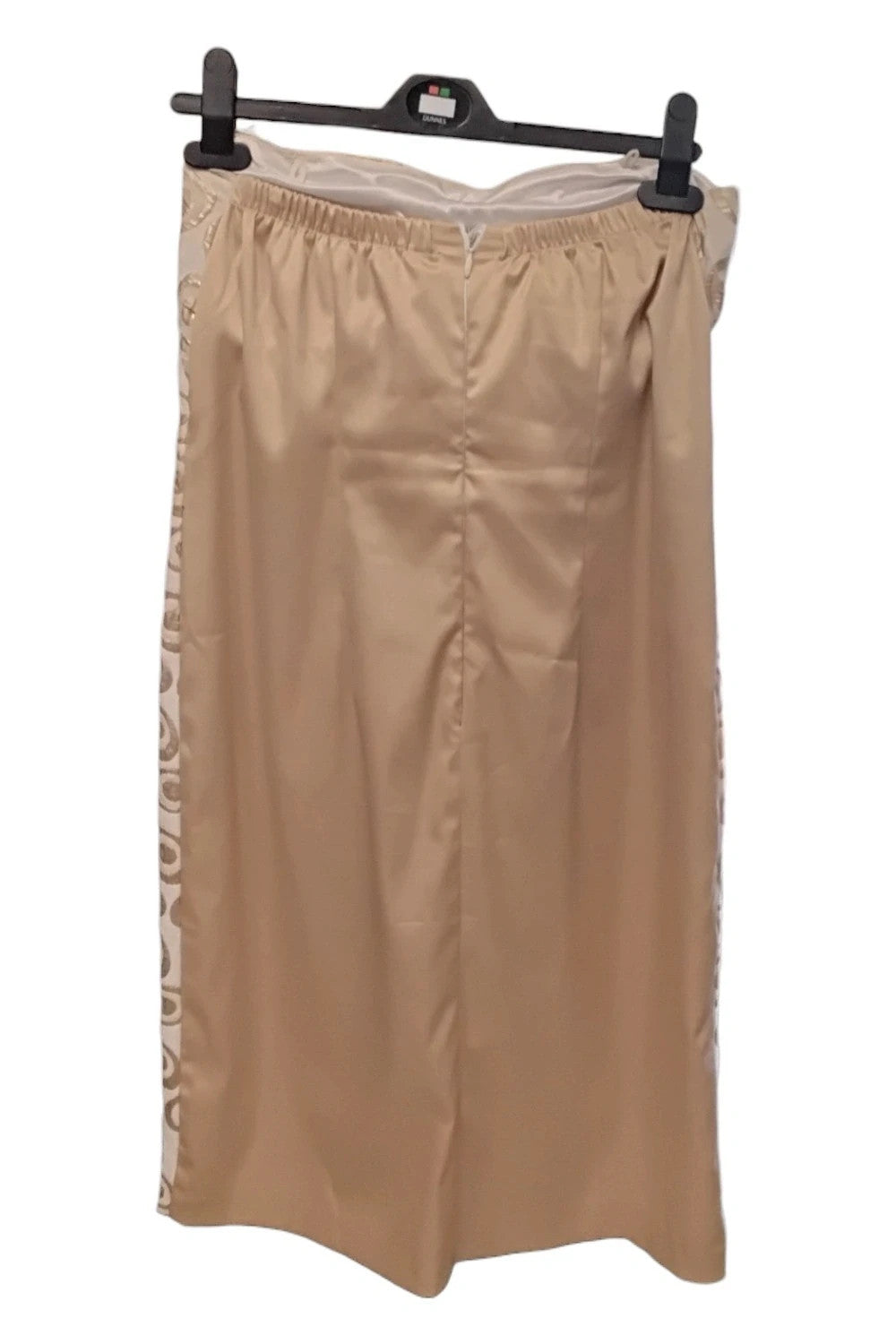 Woona London dress gold and cream Size 12 5169