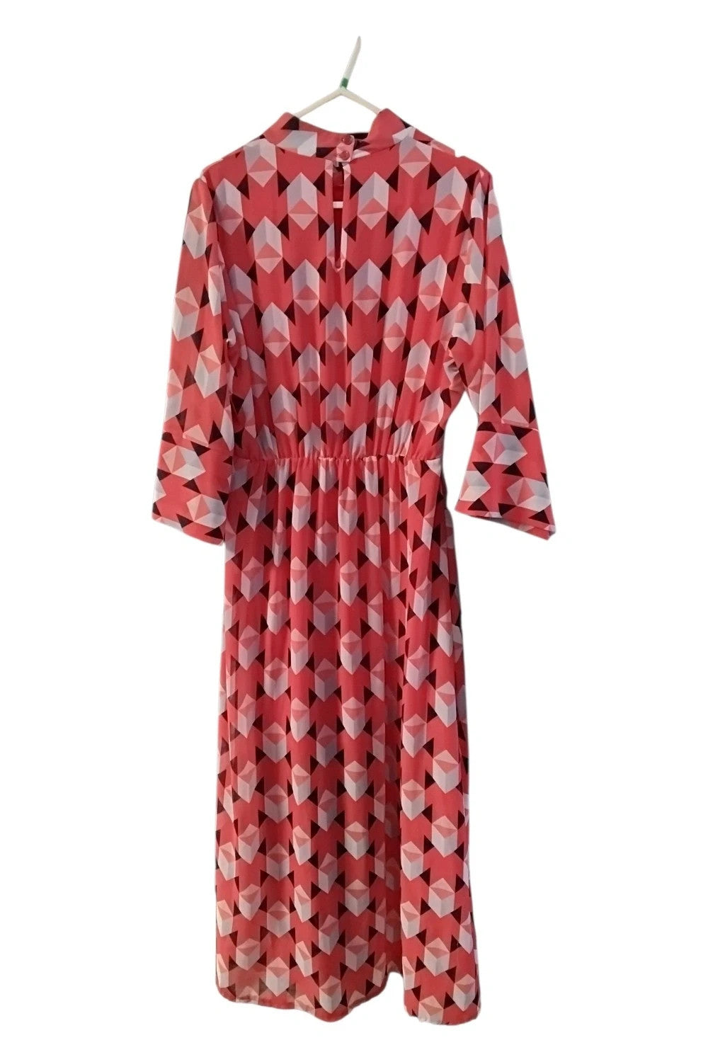 Pala Doro Dress Red Print Sz 10 10107CDC