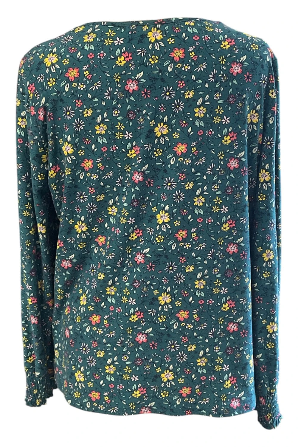 Paco Boutique Top Green print size 12 10133DMC