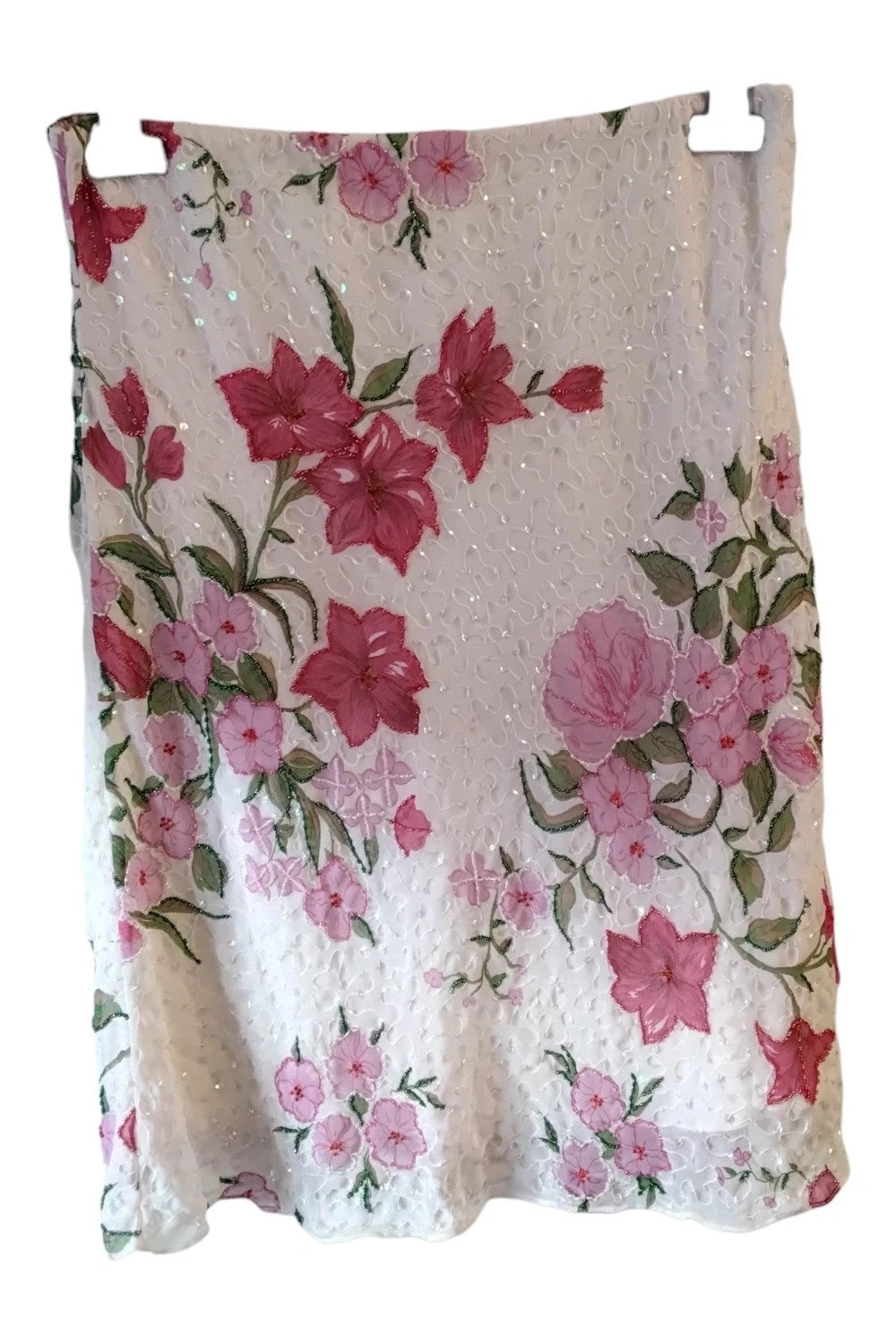 Kaleidoscope Skirt Crean Print Sz 14 10155ANN