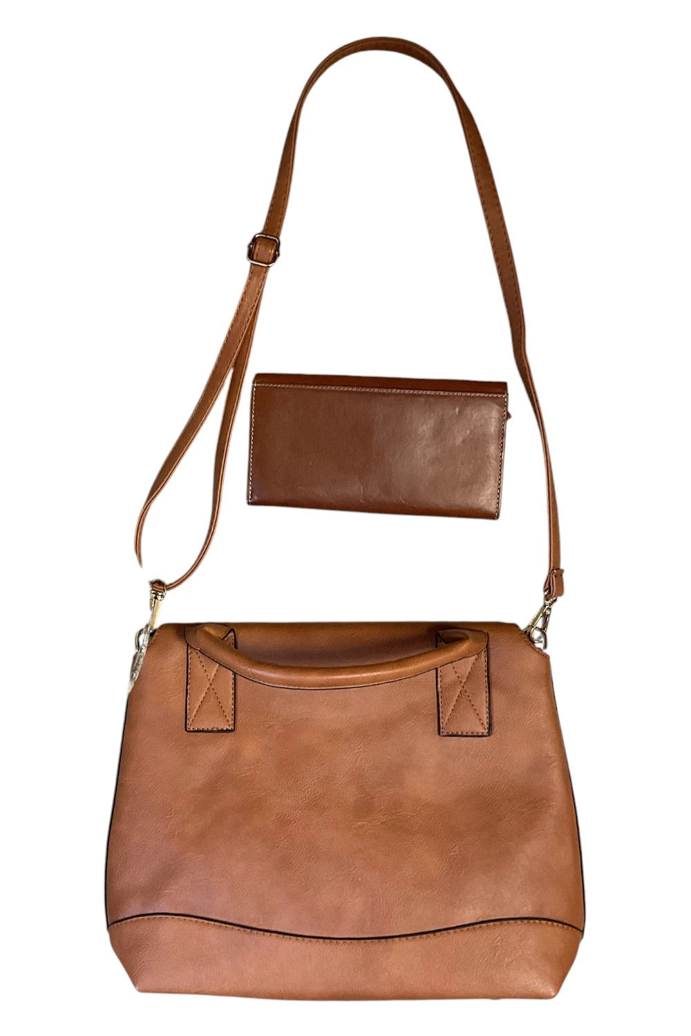 No brand bag with wallet brown 10037ANN