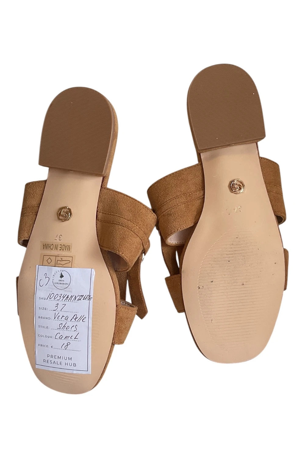 Vera Pelle Shoes camel size-37 10034ANN