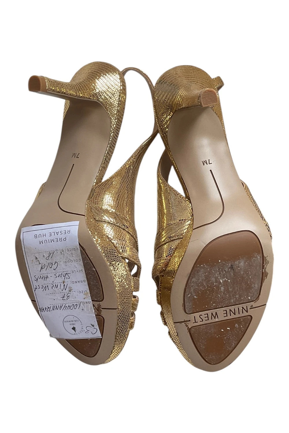 Nine West shoes gold size-37 10044ANN