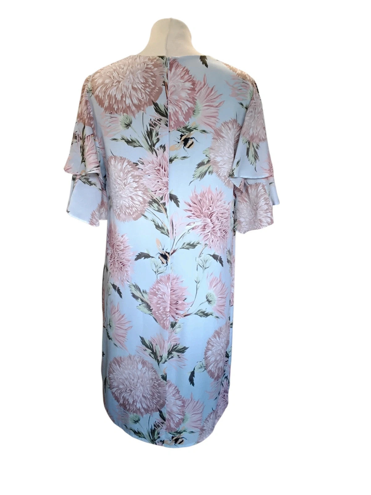 Warehouse Dress Blue Print Sz-12 10254MVE
