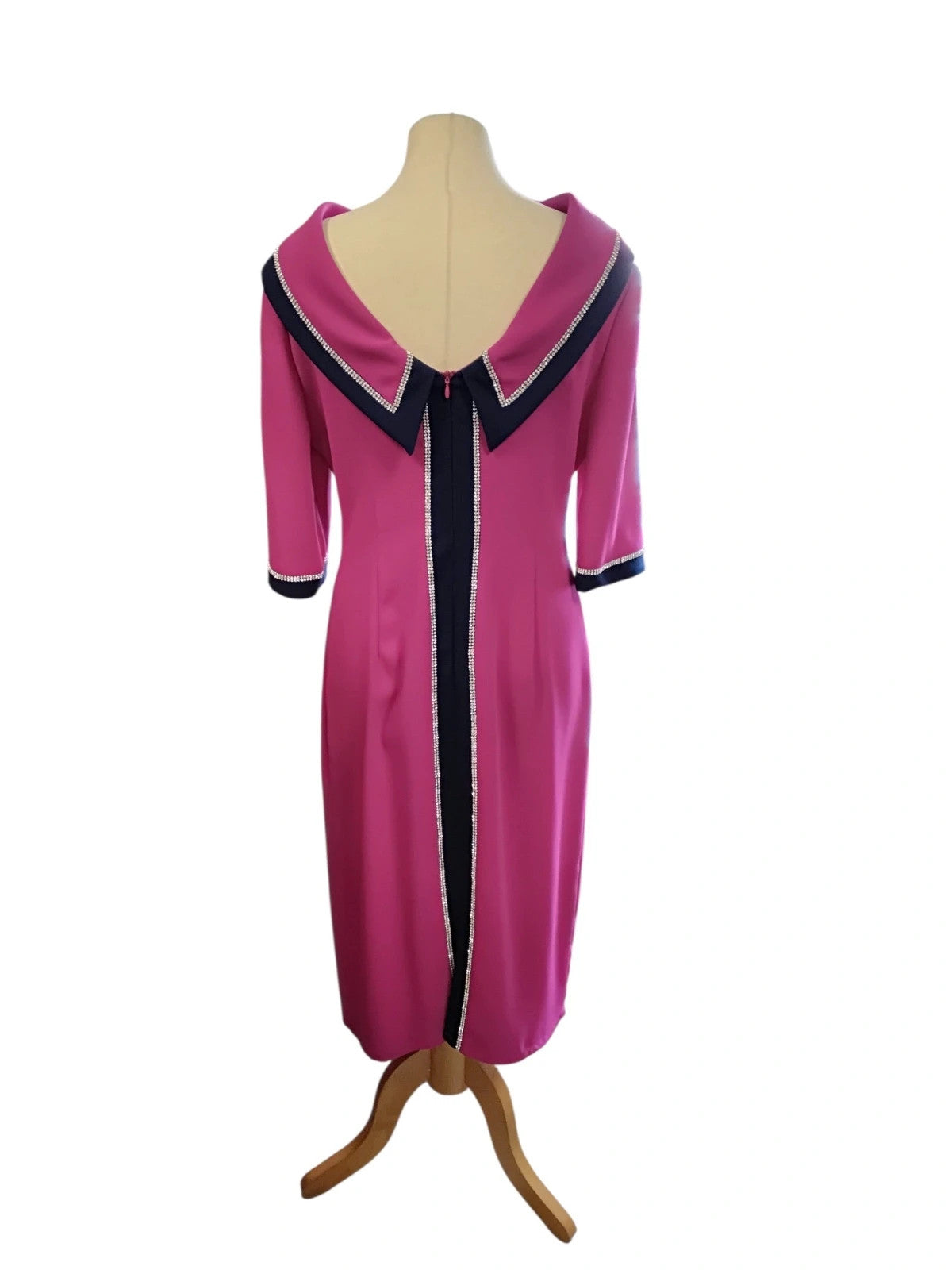 Gabriela Dress Fuchsia Sz-10 10361PAM
