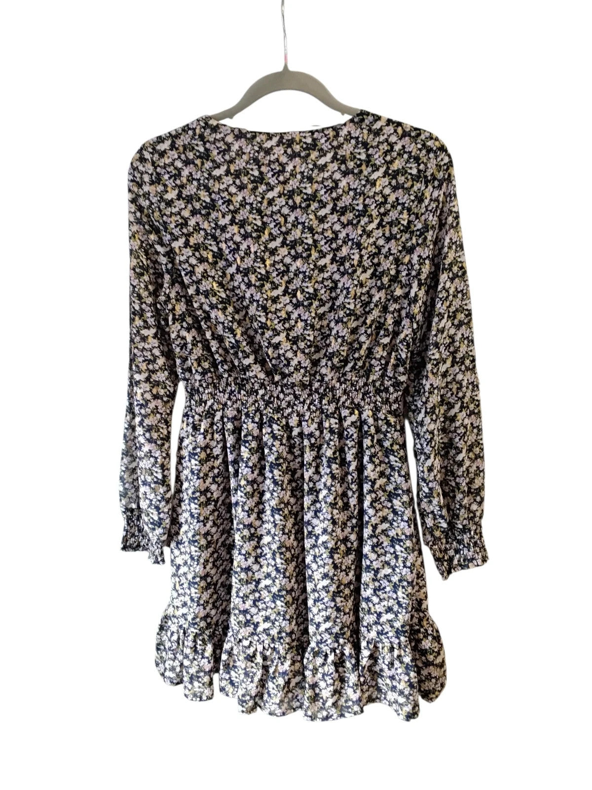 Moocci Dress Black Print Sz-M 10373LMO
