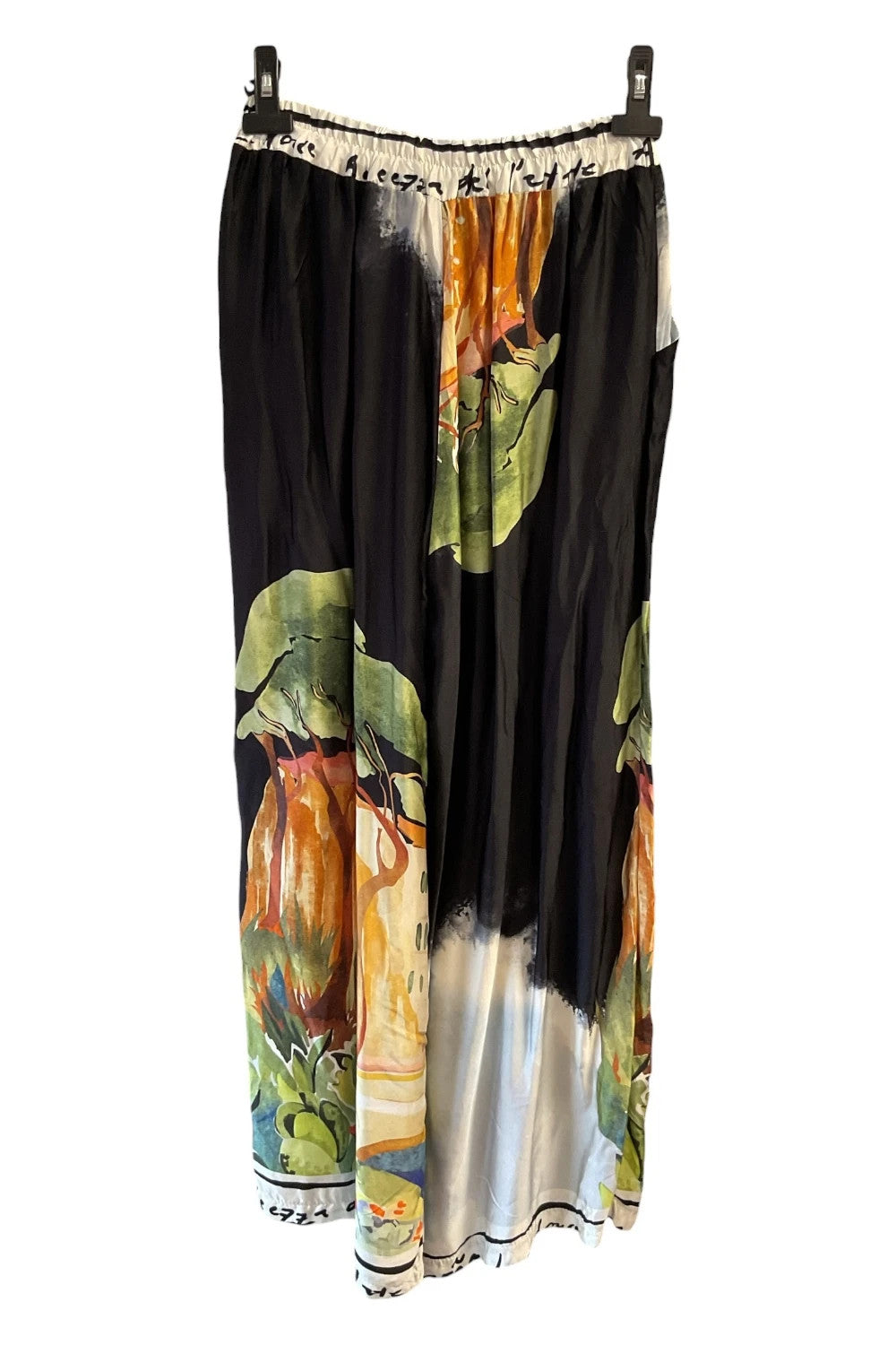 d.e.c.k by Decollage Trousers black print size-one 10461BG