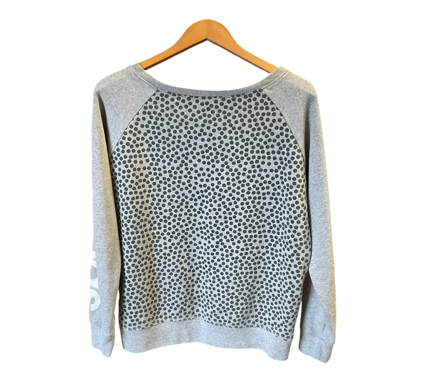 Climalite grey with black polka sweetshirt, size-L, 10634CMG
