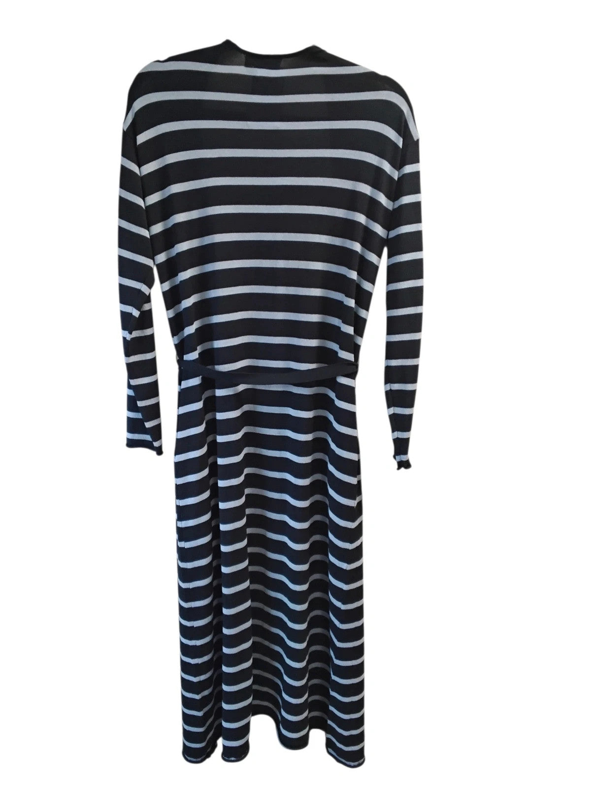 Gallery Long Cardigan Blue Stripe Sz-S 10586DFR