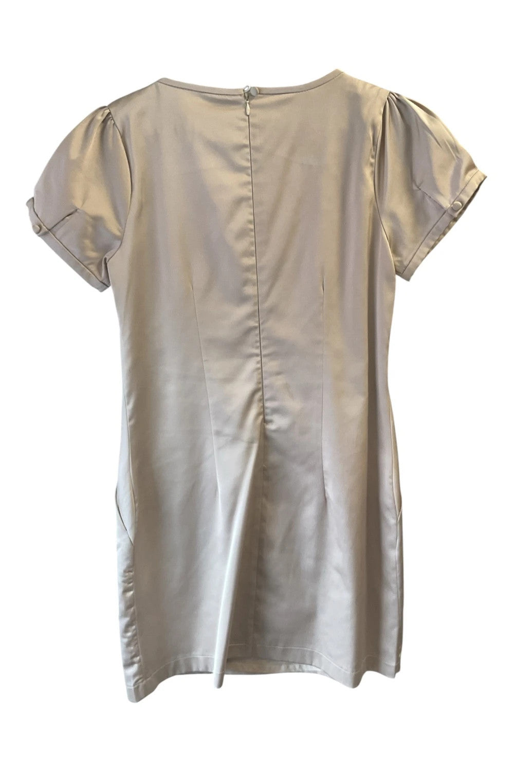 Awear satin A-line dress beige size-10 10619CMG