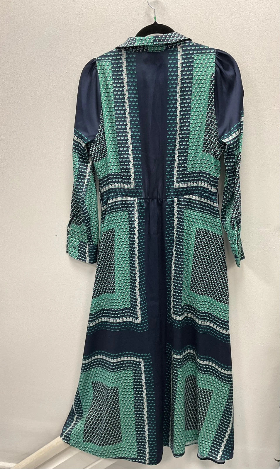 Gallery Dress blue print size-10 10864LD