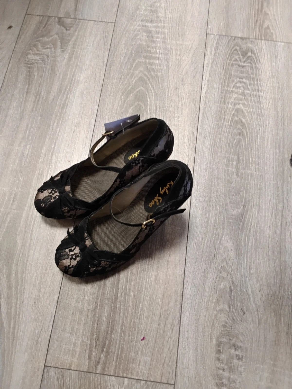 Ruby Shoo Shoes Black&Beige Sz-7 10915JSC