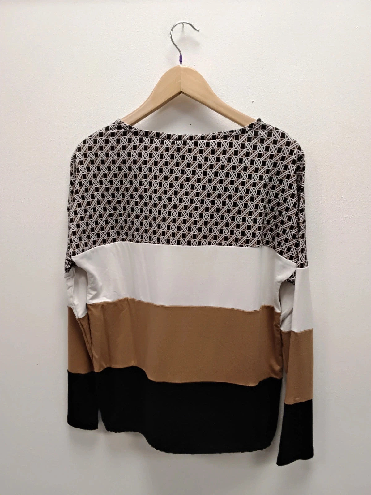 Kenny S. Top Black Stripe Sz-S 10959HT