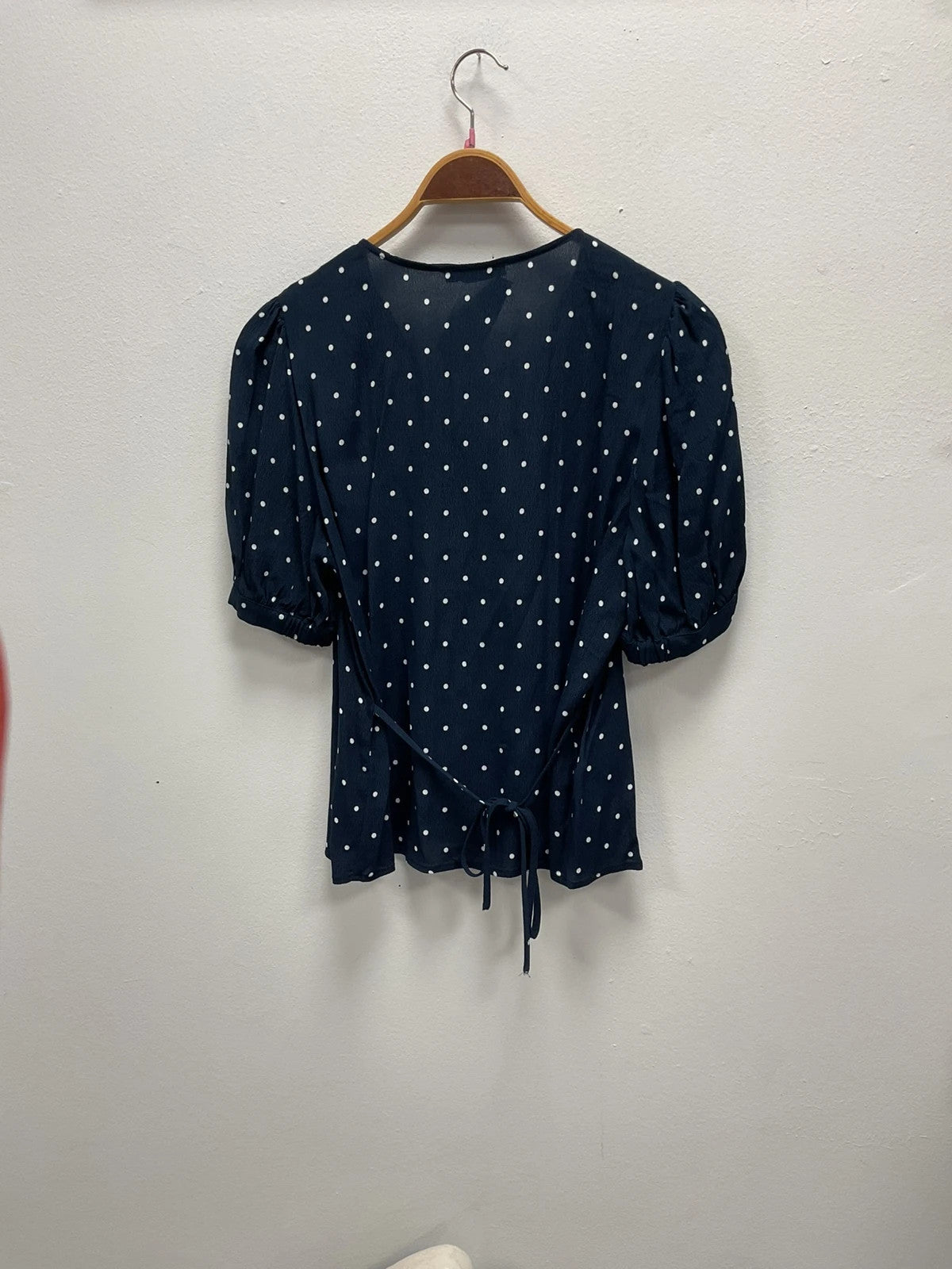 Dunnes navy blouse, size-12, 11024JC