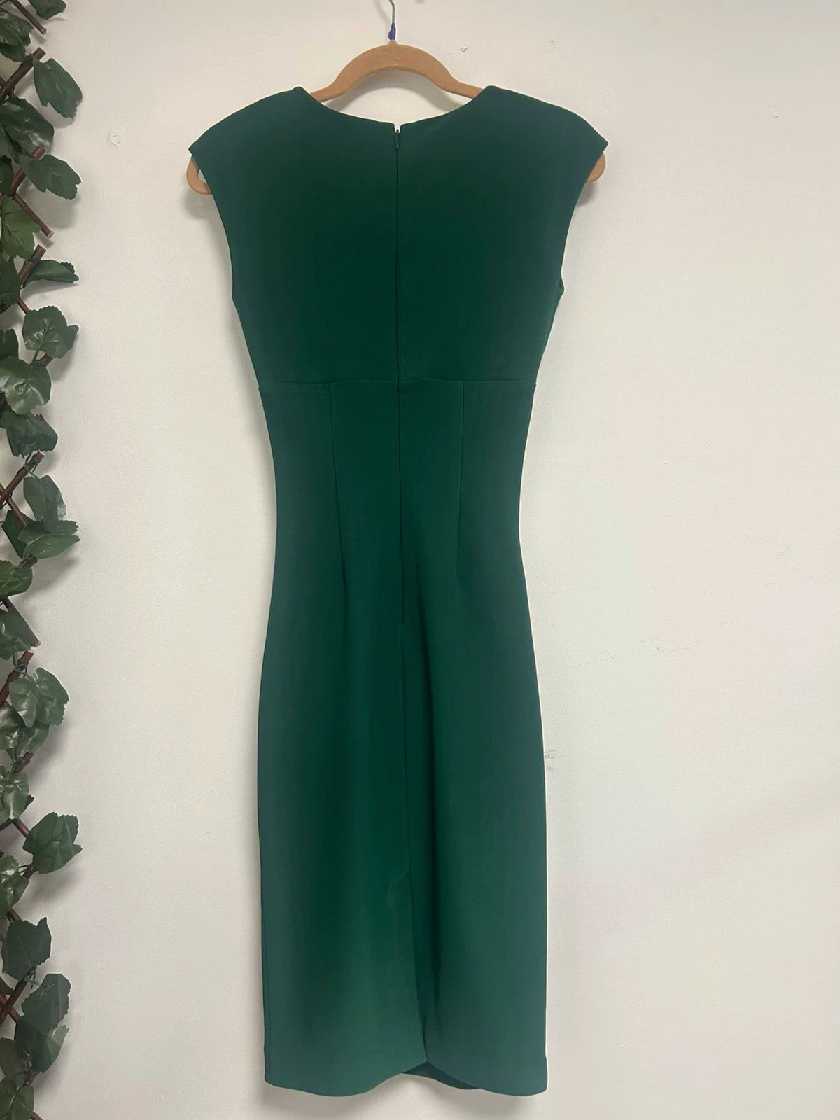 Ollie &Mac Flattering Fit Forest Green Midi Dress size 8 11079AOK