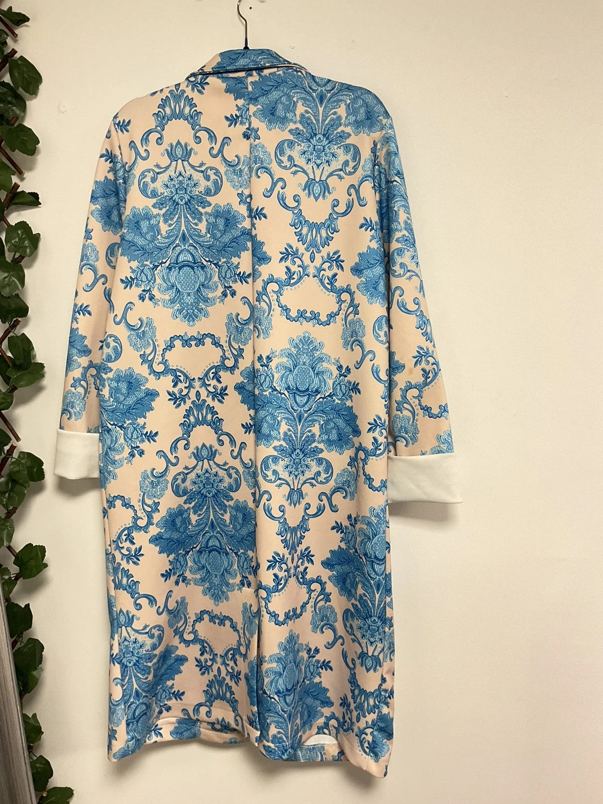 Order Plus Coat Cream&Blue size-L/XL 11092MC