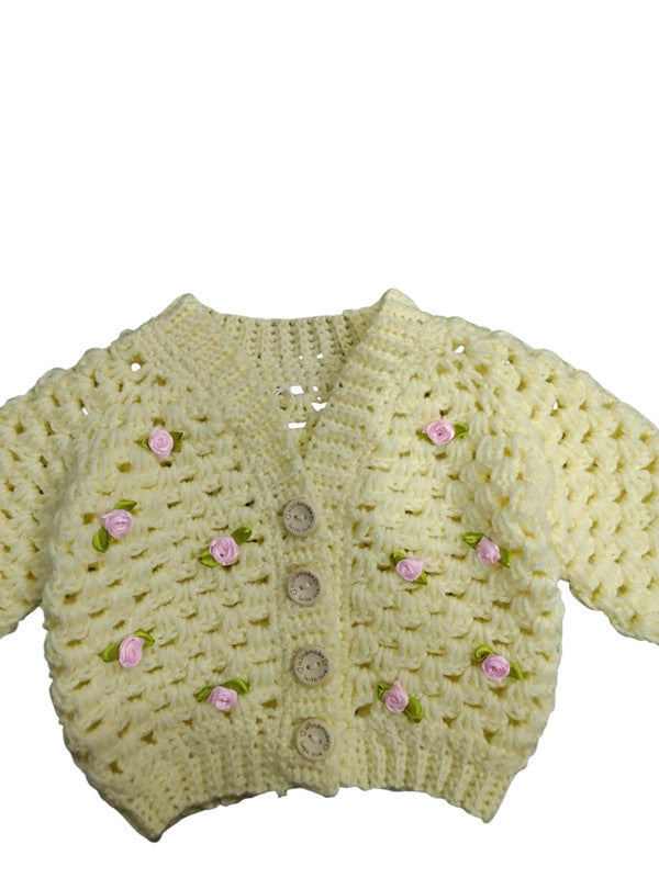 6676 baby crochet cardigan
