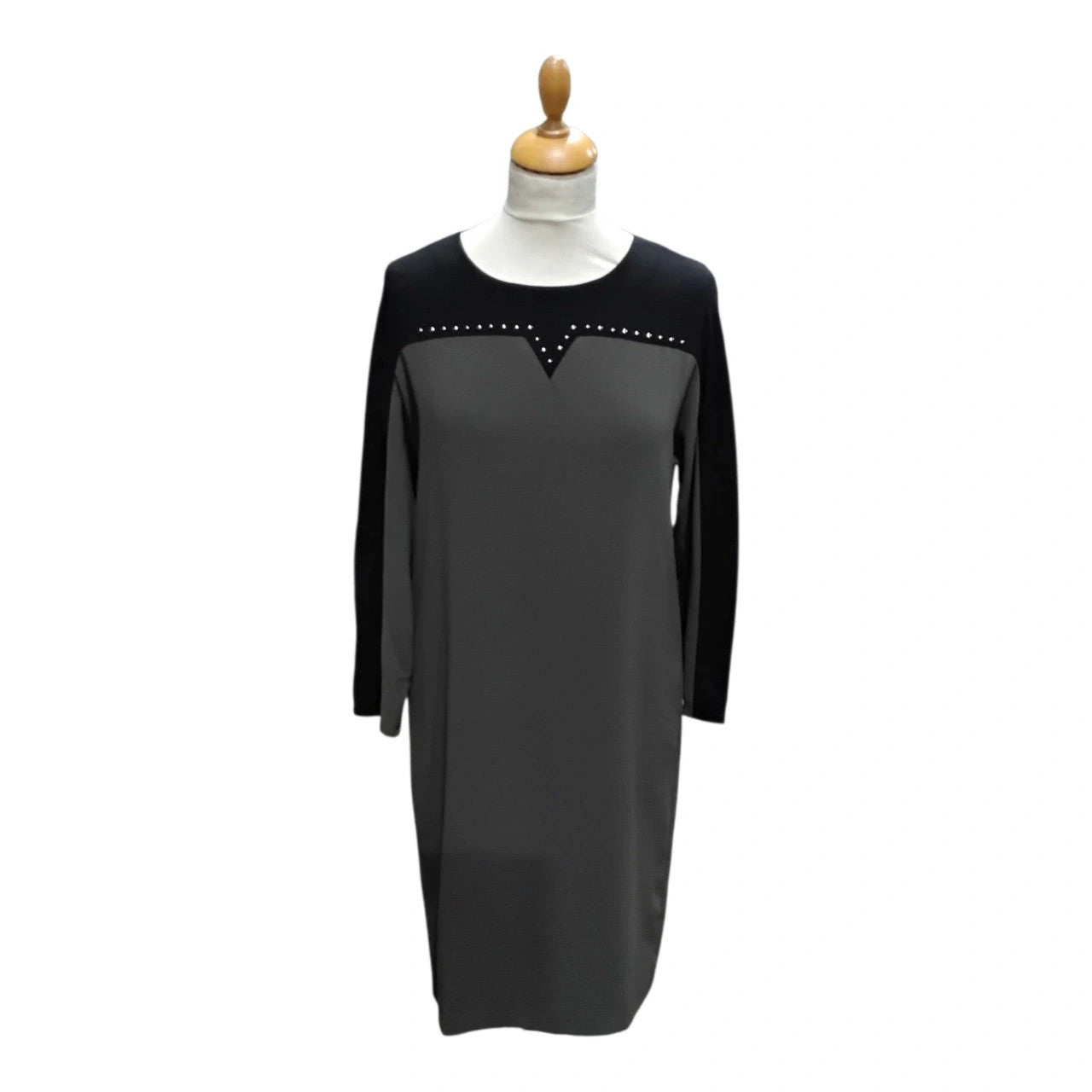 6731 Gerard Darel Grey and Black Dress