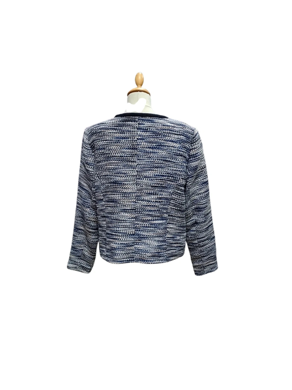 6735 Jensen blue/grey mix zip jucket
