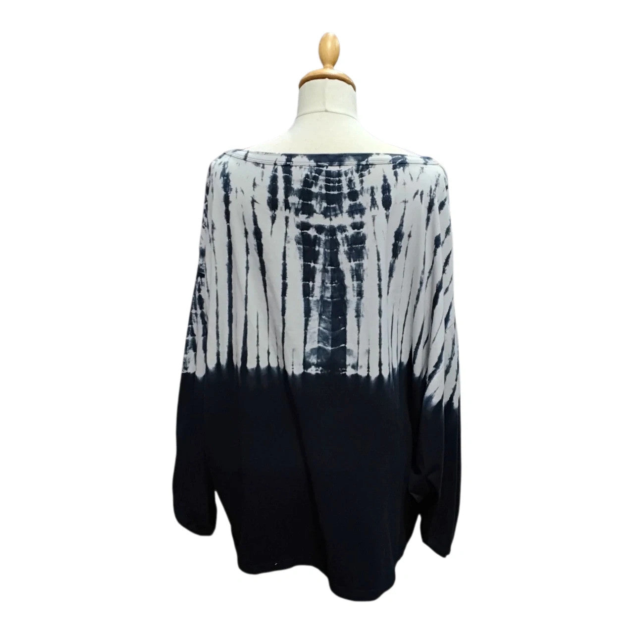 6742 Religion Black and Grey top