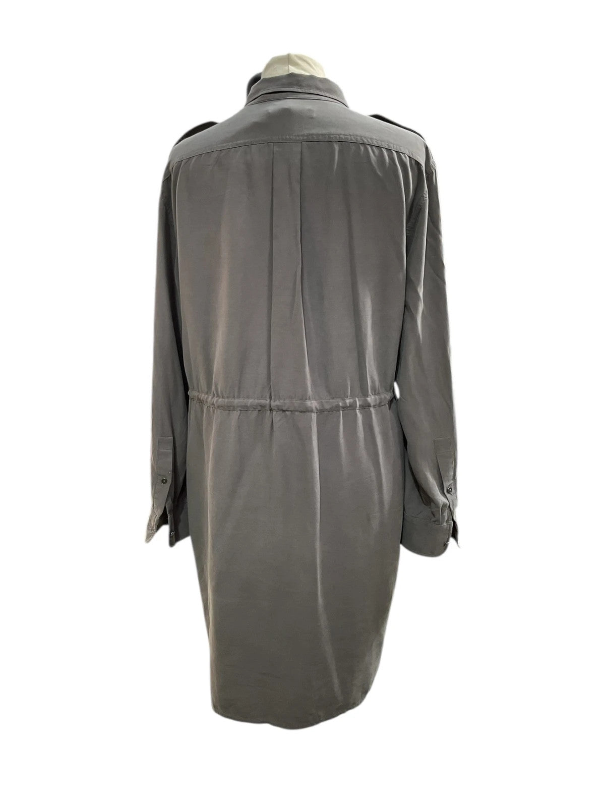 6700 Grey Long Sleeve Shirt Dress #AllSaints