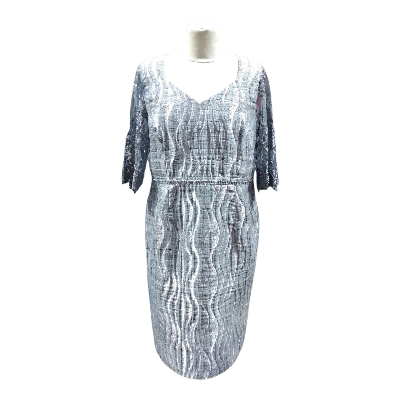 6778 Lizabella Grey dress with coat