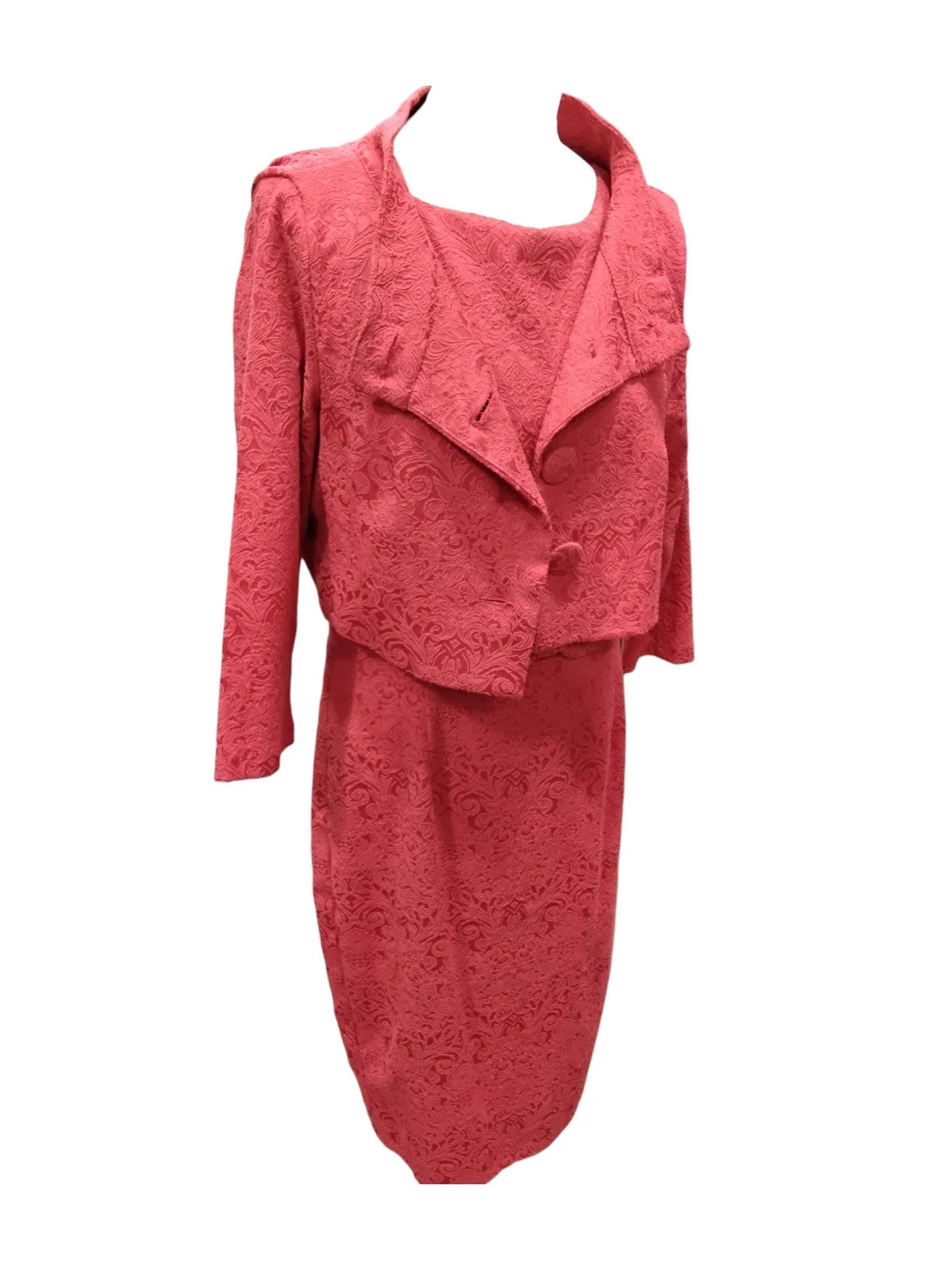 6870 Red floral two-piece dress #LindyBop