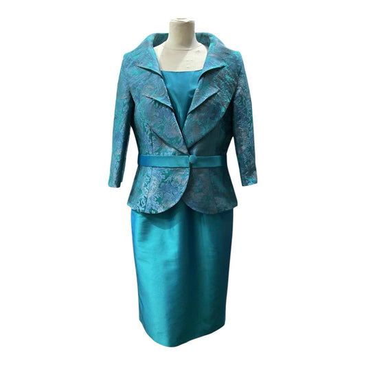 Dress Veni Infantino Teal Mother of the Bride size 16 6865DD