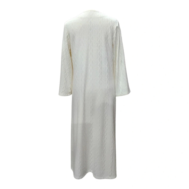 7030 Camelot Cream Long dress