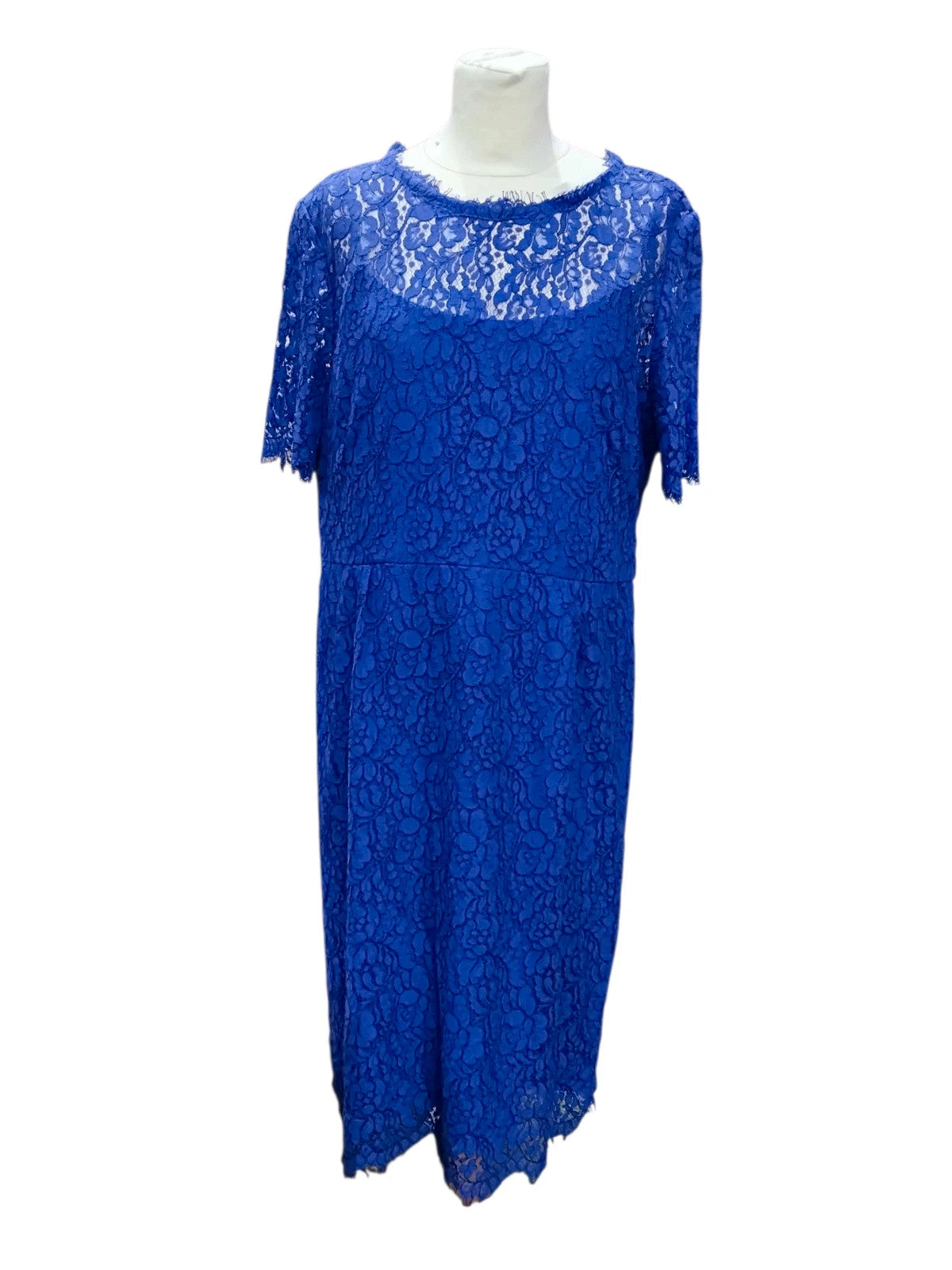 6957 Navy Lace Dress #Hobbs
