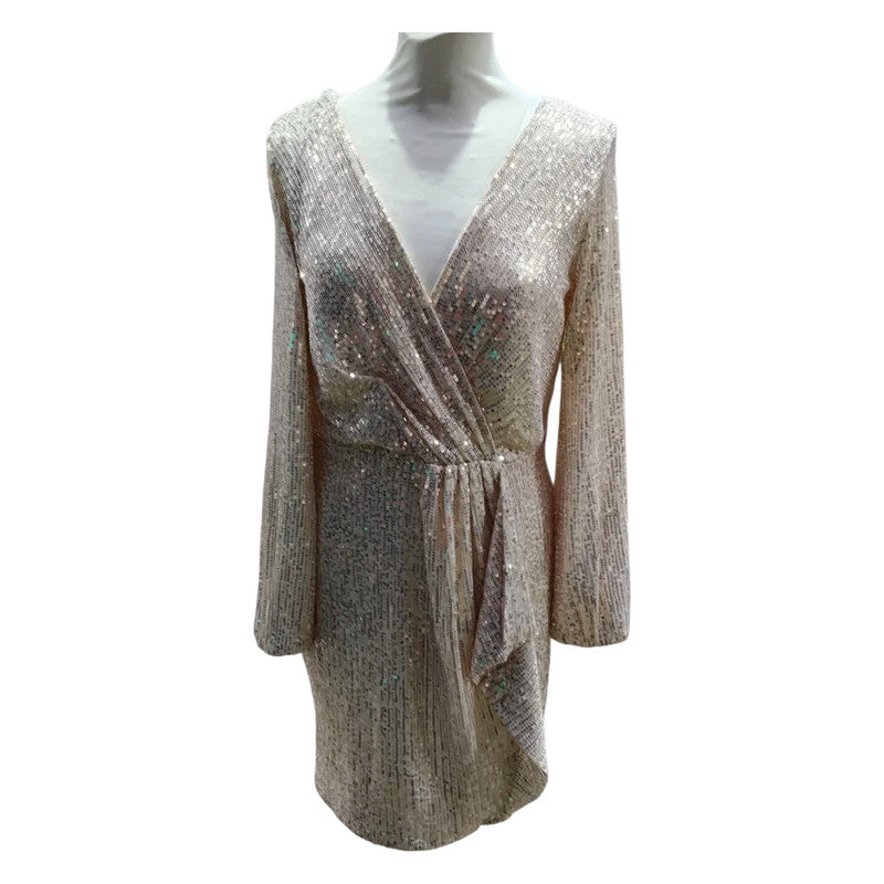 7007 Lilie Rose gold dress