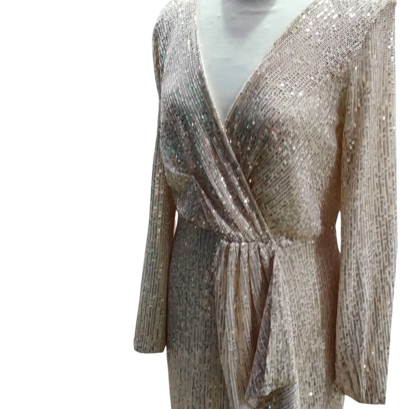 7007 Lilie Rose gold dress