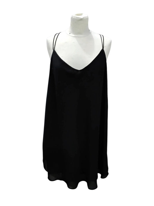 6979 Black Cami With Crisscross Straps #NewLook