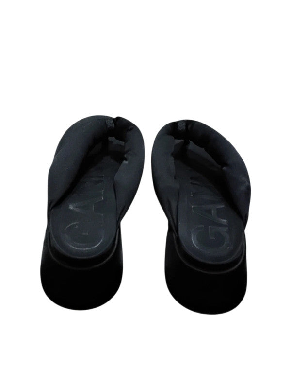 Ganni Black Platform Flip Flops 100 size 38