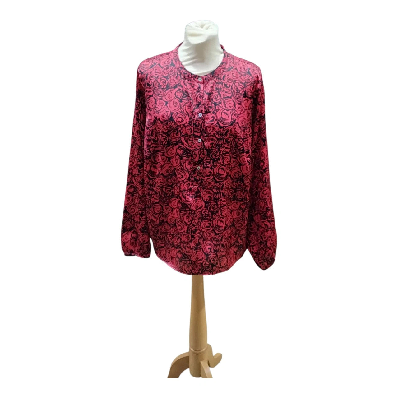 7076 Gallery Red&Black l/s top