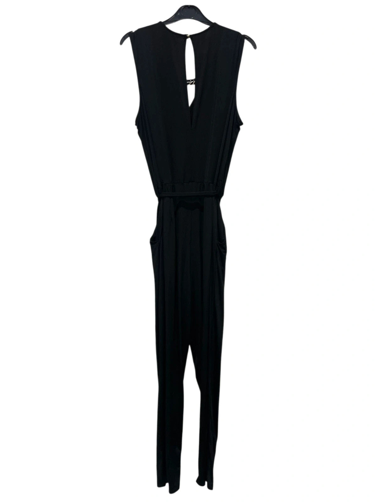 7033 Black Jumpsuit With Tie Waist #Atmosphere