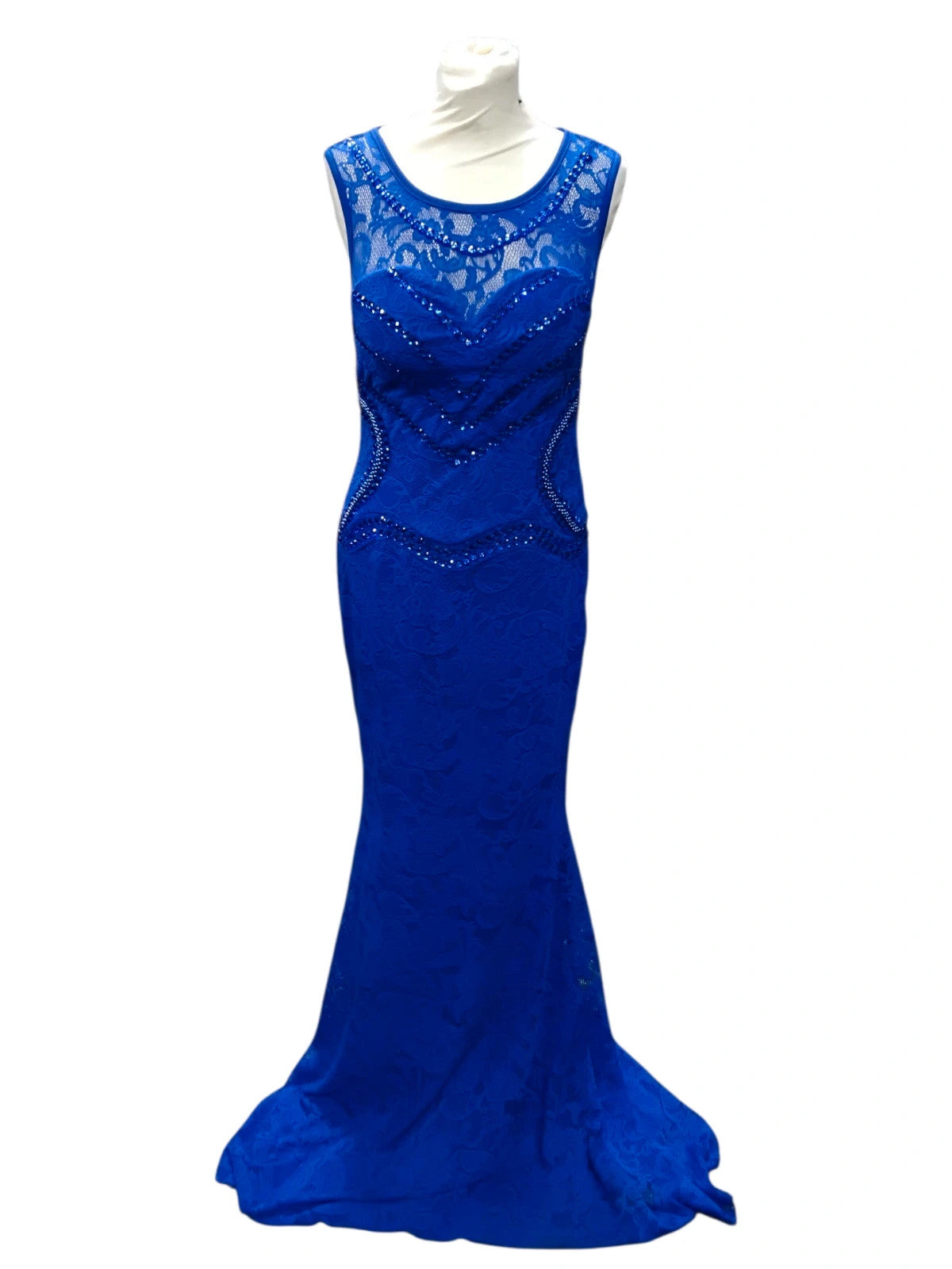 7257 Royal Blue Maxi Dress #FlamMode