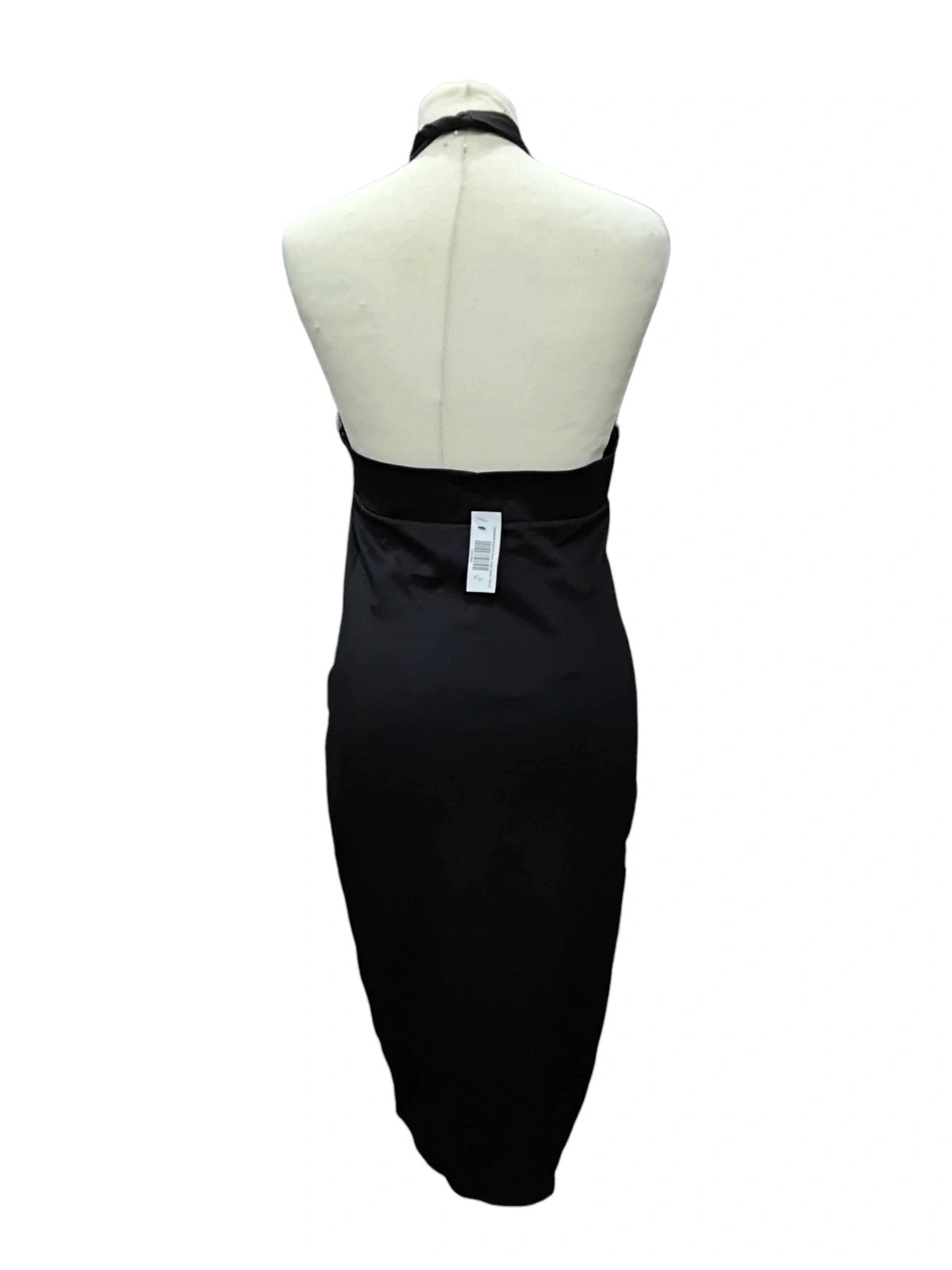 7239 Black Halter Neck Dress #MissFaceless
