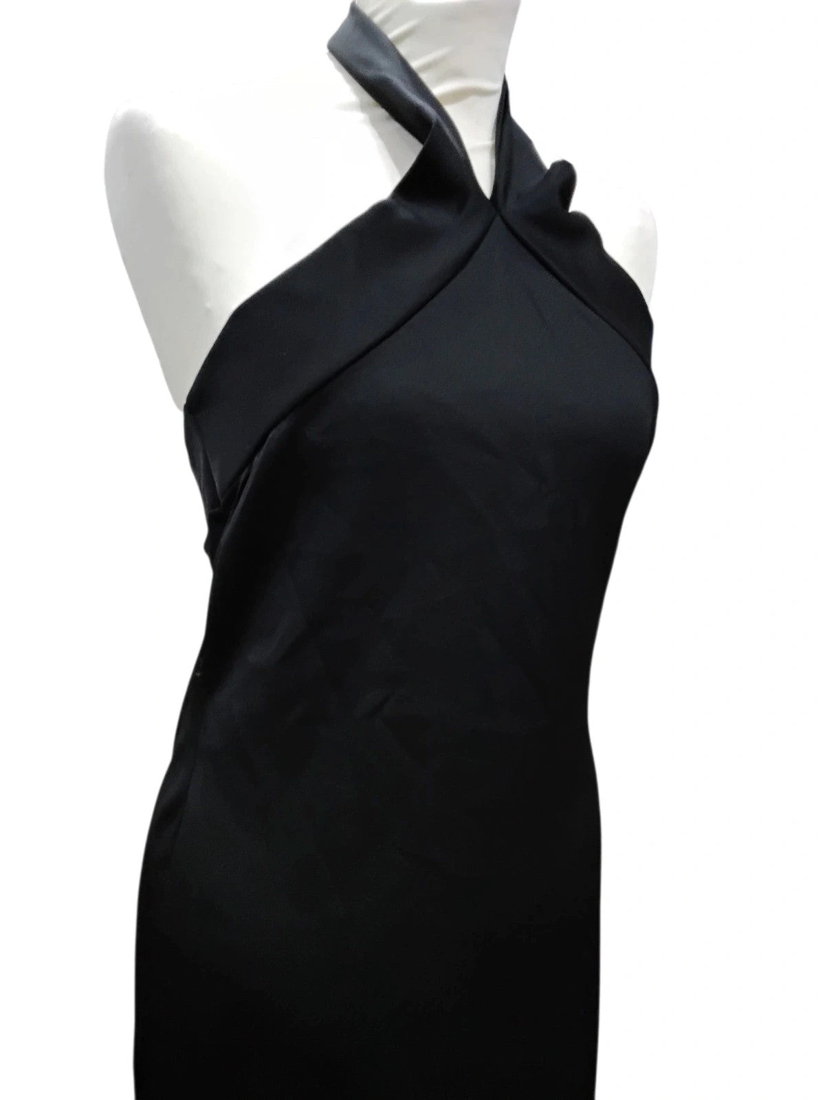 7239 Black Halter Neck Dress #MissFaceless