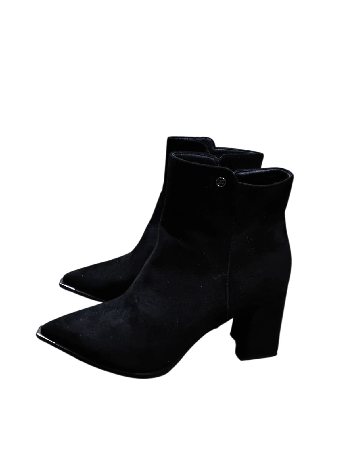 7287 Black Suede Ankle Boots #Zanni&Co
