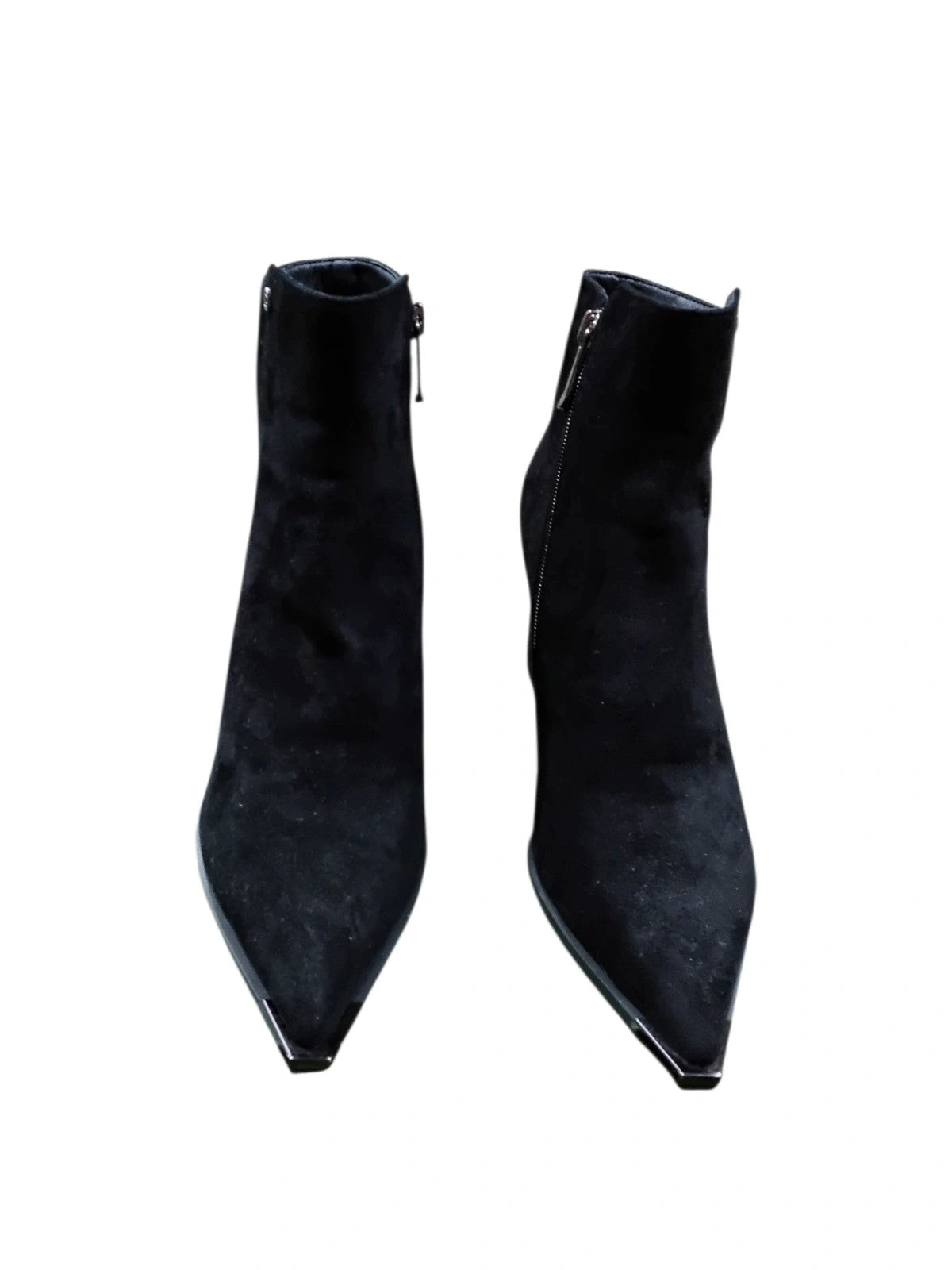 7287 Black Suede Ankle Boots #Zanni&Co