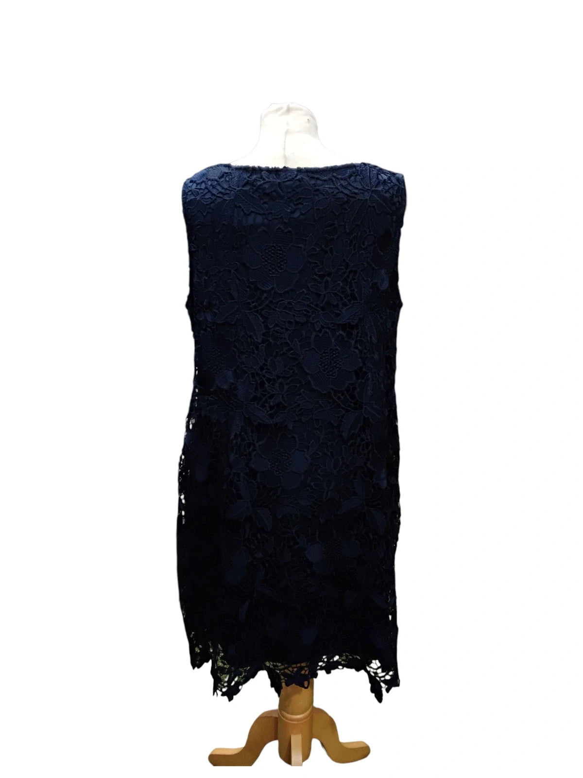 3737 Navy Lace Midi Dress #Wallis