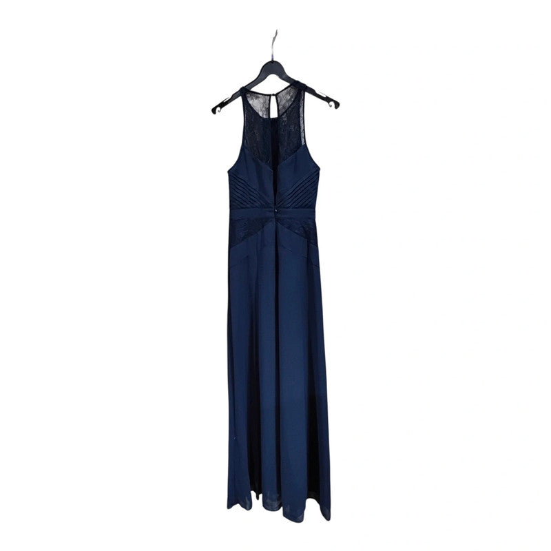 Monsoon Dress Navy long size 8 3862MMG