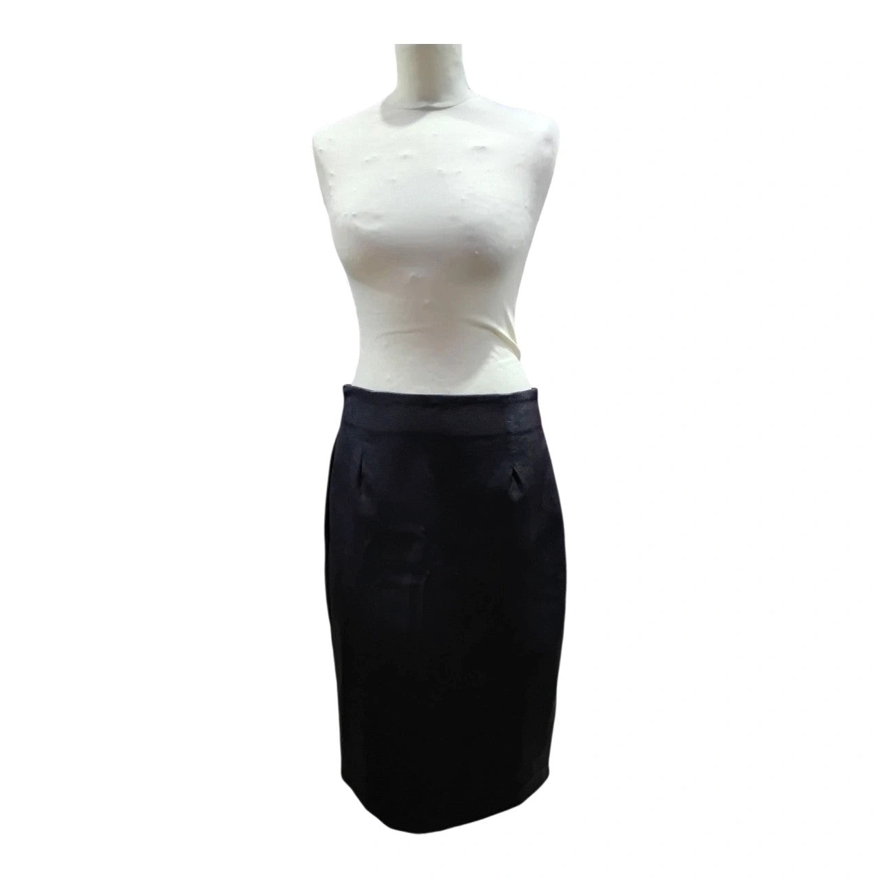 7341 Unika Pleather black skirt
