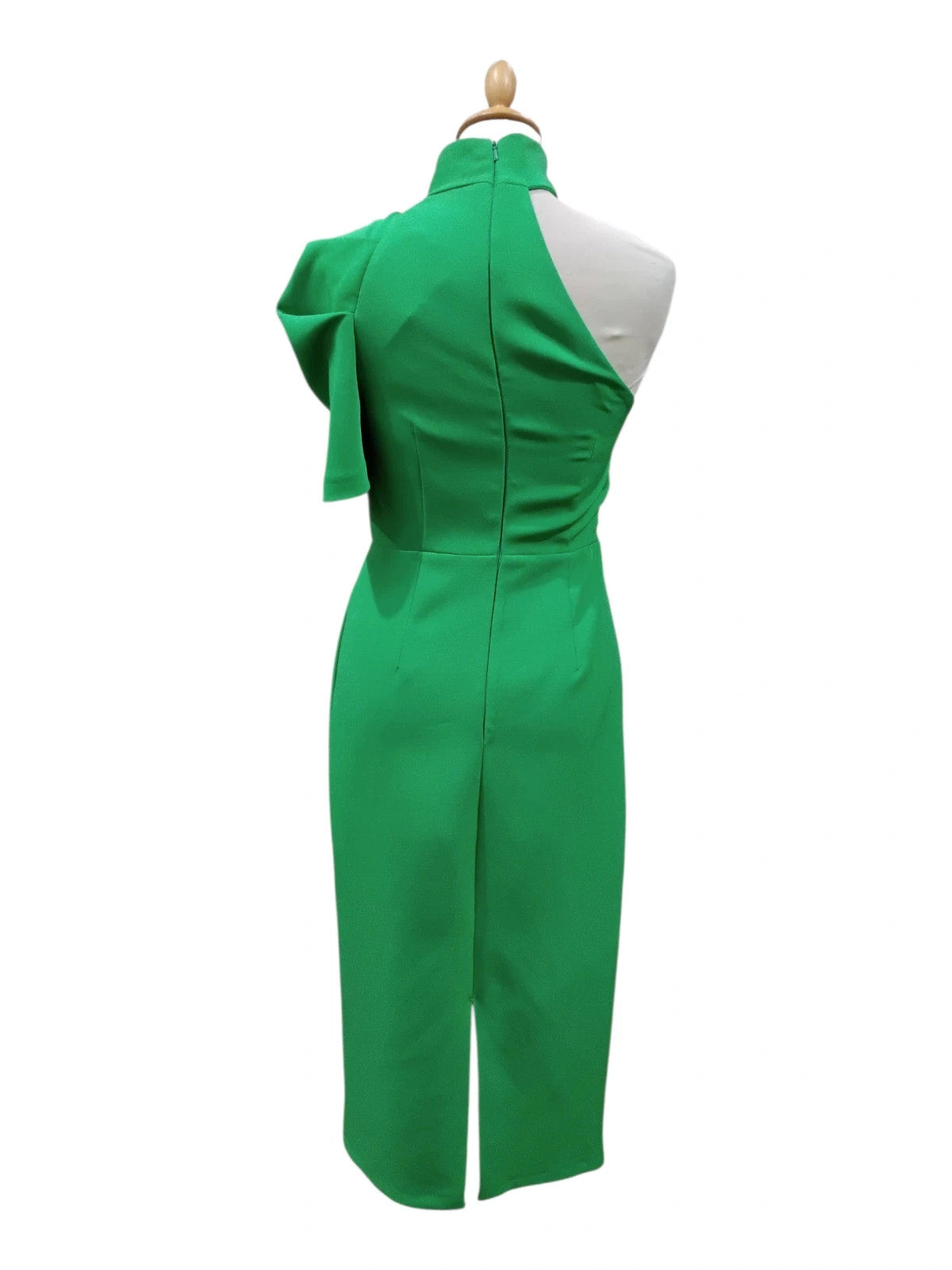 5232 Green One Shoulder Long Dress #RiverIsland