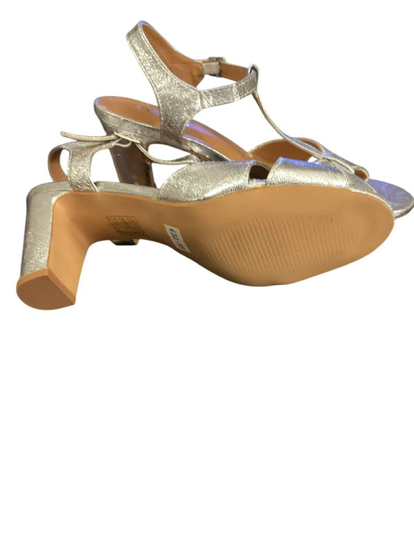 7484 Poti Pati Silver Strappy Shoe Size 39