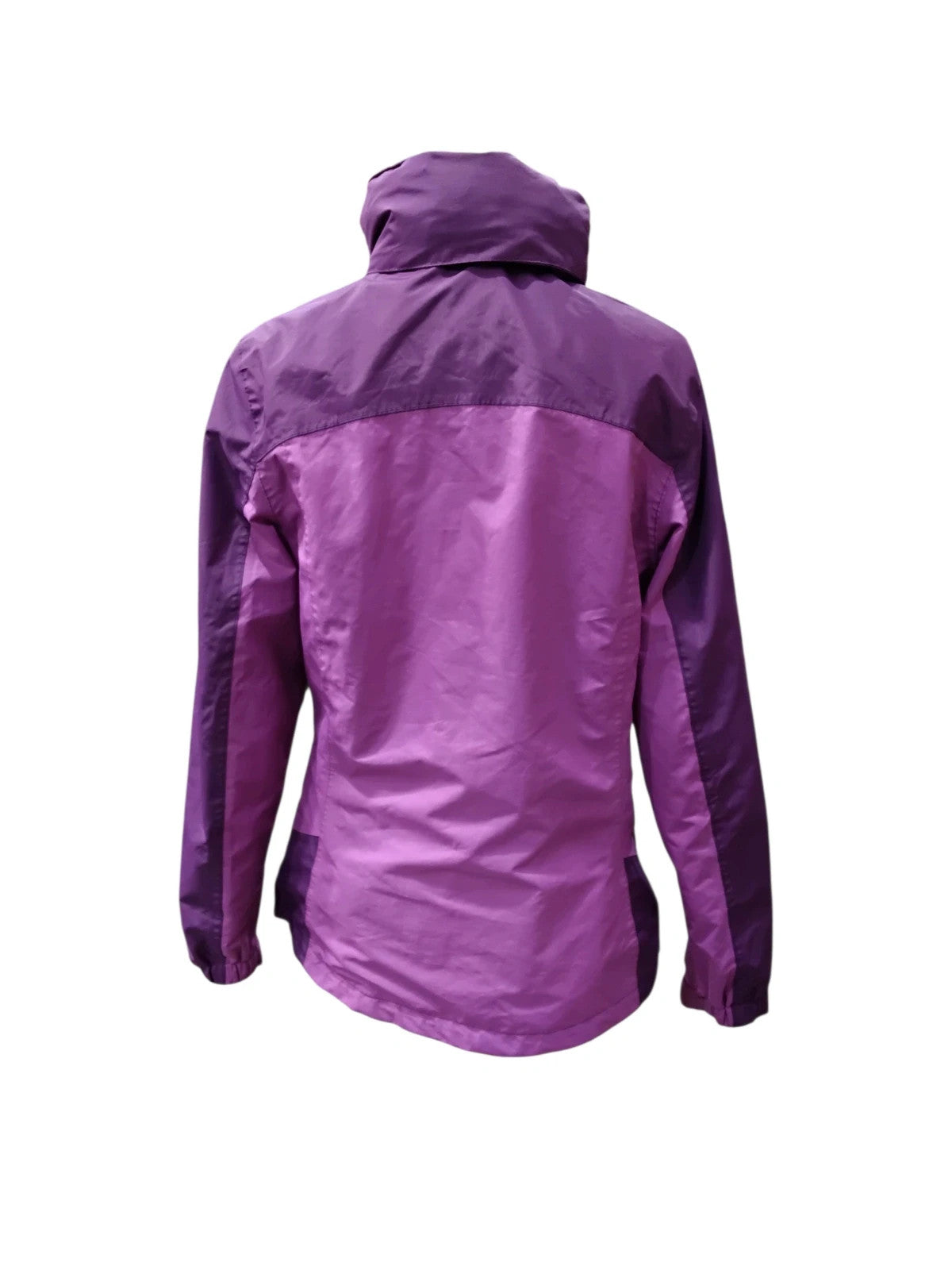 7442 Regatta purple raincoat with a fold up hood
