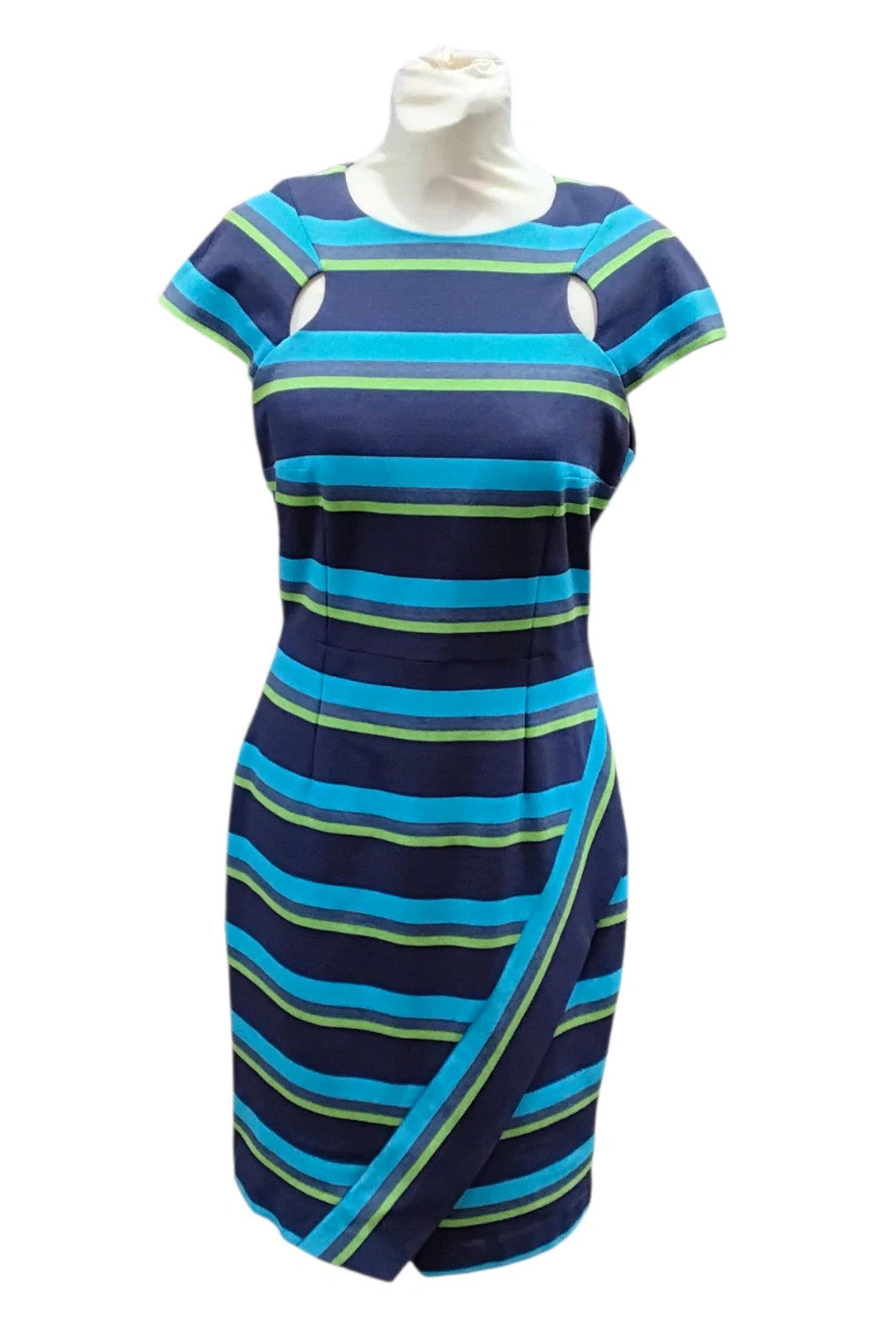 7479 Karen Millen blue&green dress