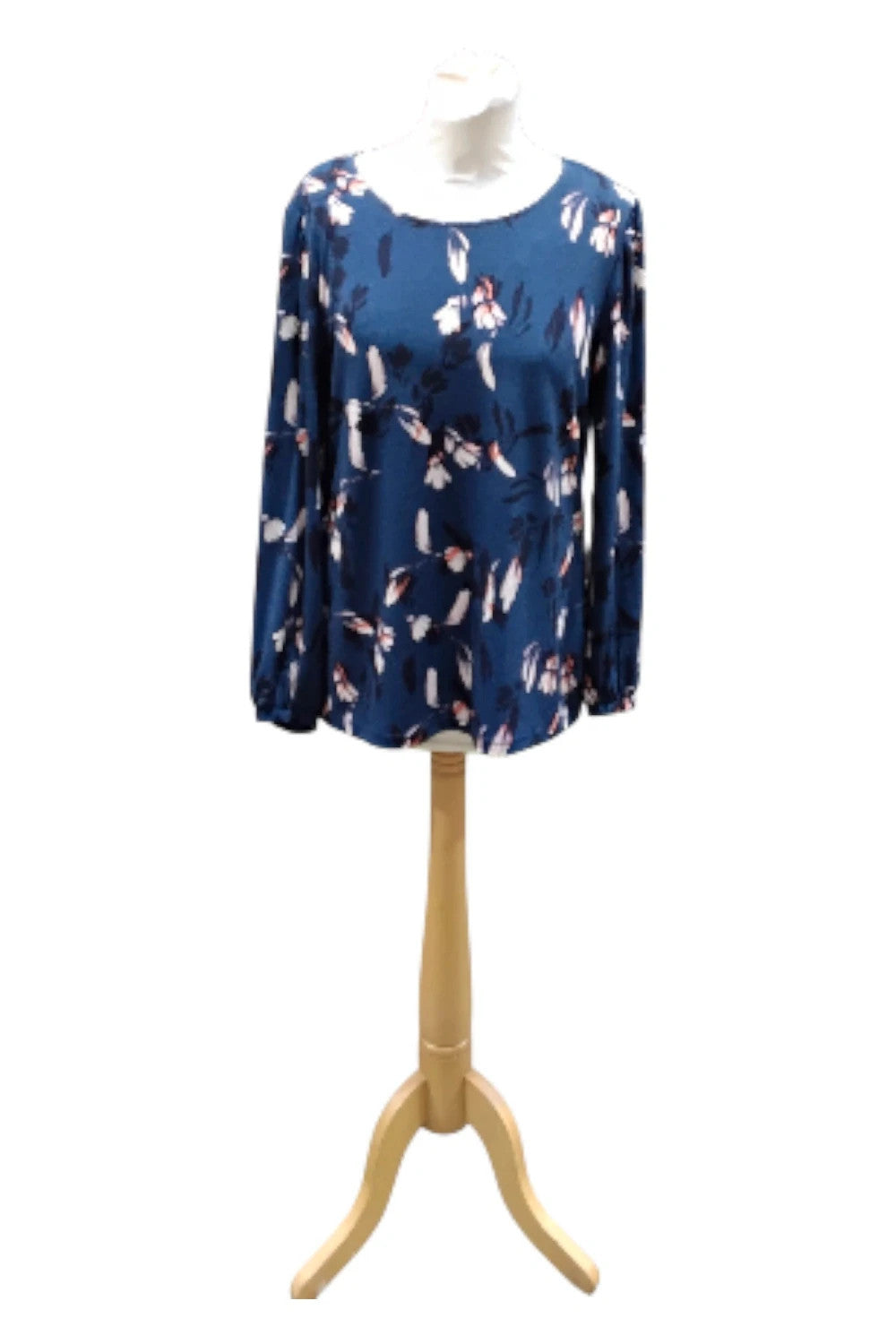 7510 Cynthia Rowley Dark teal print mini top