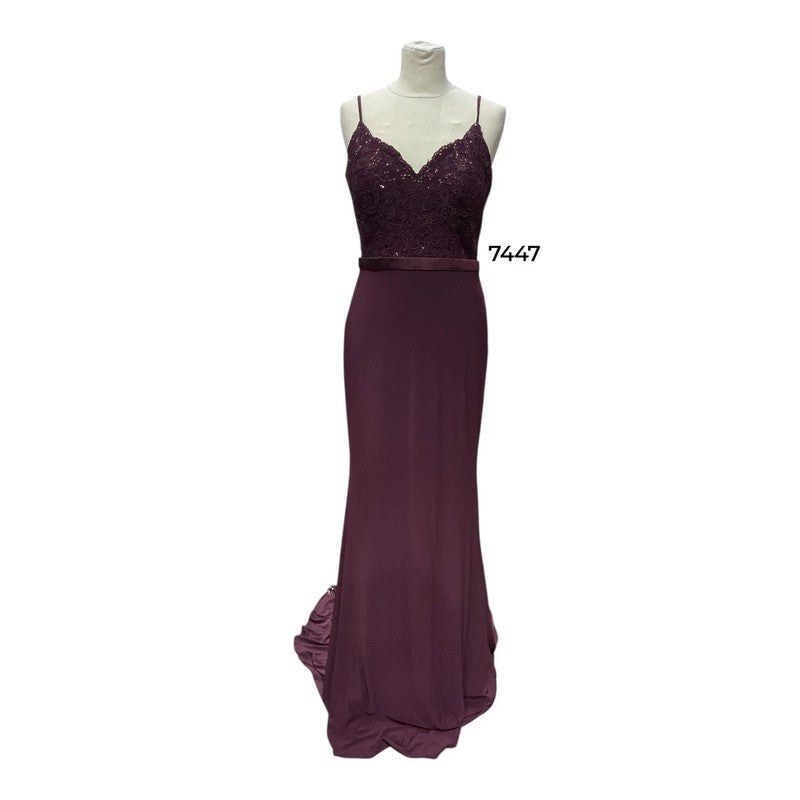 So Amazing Dress Burgundy Sz 10 7447RL